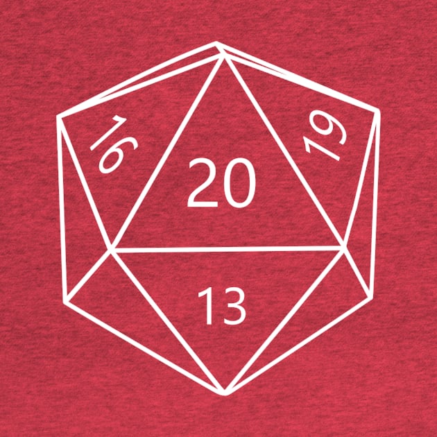 D20 Dice (Simple / Minimal) by Meta Nugget